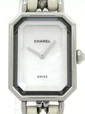 CHANEL Premiere H1639 White Silver Women's Wrist Watch